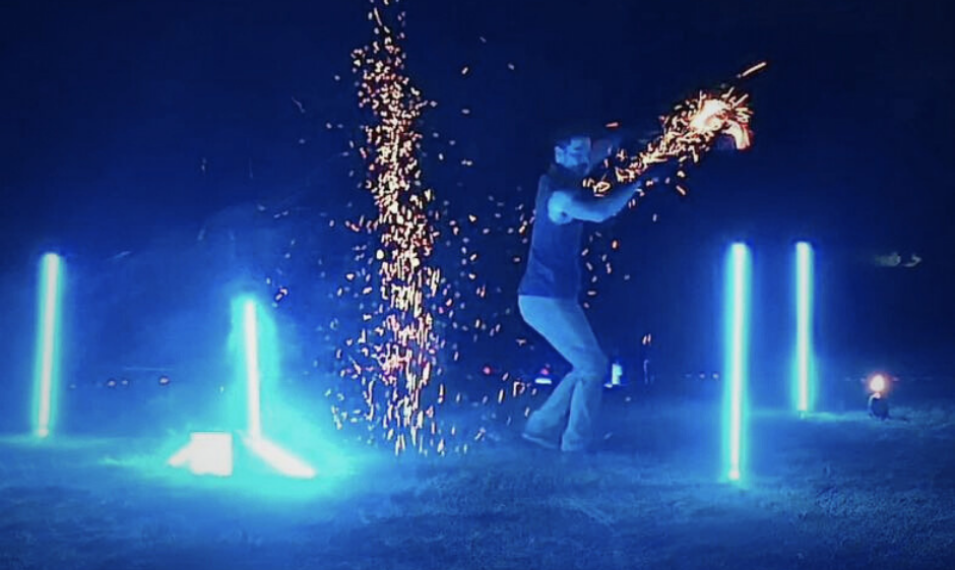 Mr. Poï durant la tournée En mouv' - Virée créative